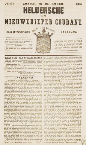 Heldersche en Nieuwedieper Courant 1865-12-24