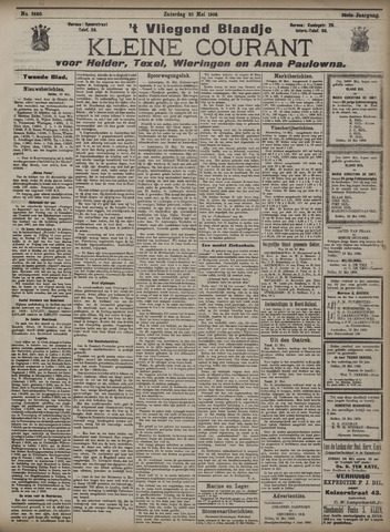 Vliegend blaadje : nieuws- en advertentiebode voor Den Helder 1908-05-23