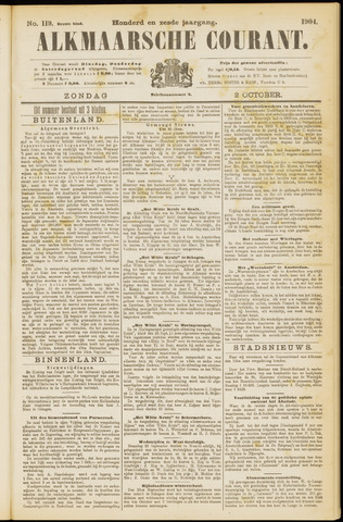 Alkmaarsche Courant 1904-10-02
