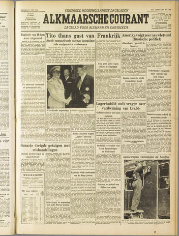 Alkmaarsche Courant 1956-05-08