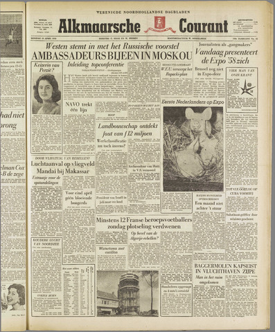Alkmaarsche Courant 1958-04-15