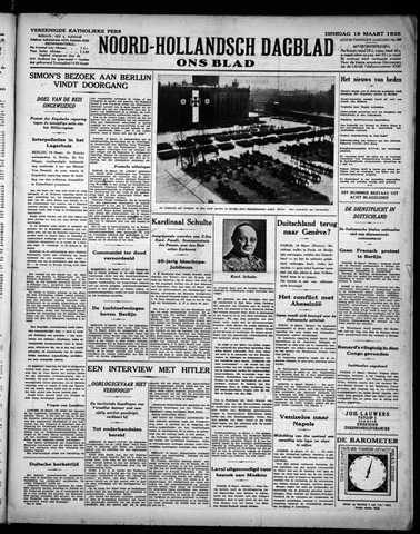 Noord-Hollandsch Dagblad : ons blad 1935-03-19