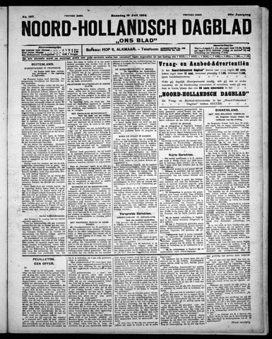 Noord-Hollandsch Dagblad : ons blad 1926-07-19