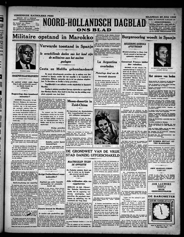 Noord-Hollandsch Dagblad : ons blad 1936-07-20