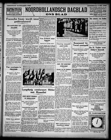 Noord-Hollandsch Dagblad : ons blad 1938-05-05