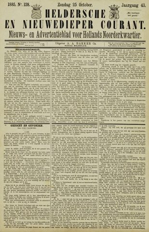 Heldersche en Nieuwedieper Courant 1885-10-25