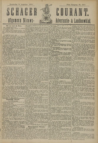 Schager Courant 1913-08-14
