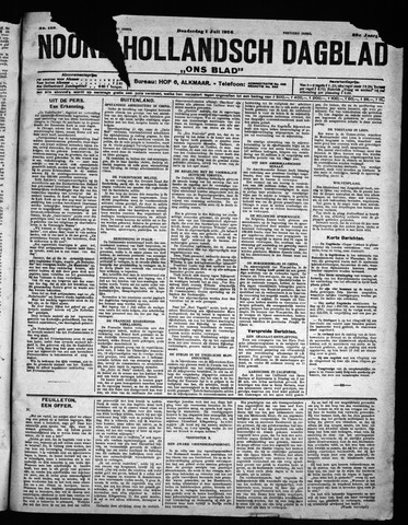 Noord-Hollandsch Dagblad : ons blad 1926-07-01
