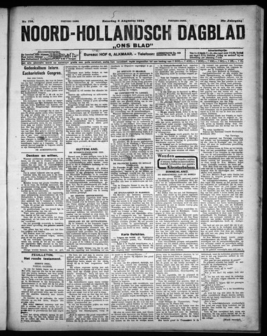 Noord-Hollandsch Dagblad : ons blad 1924-08-02
