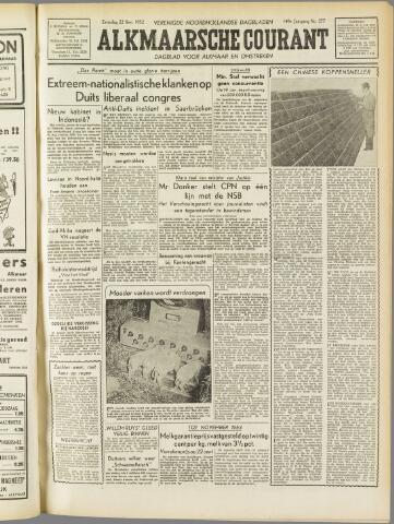 Alkmaarsche Courant 1952-11-22