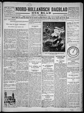 Noord-Hollandsch Dagblad : ons blad 1932-02-05