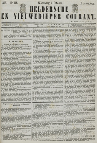 Heldersche en Nieuwedieper Courant 1873-10-01