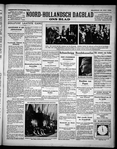 Noord-Hollandsch Dagblad : ons blad 1934-07-30