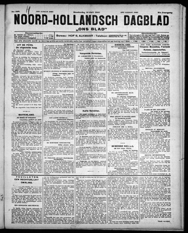 Noord-Hollandsch Dagblad : ons blad 1927-07-14