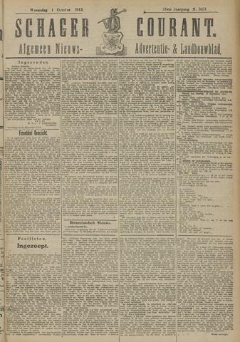 Schager Courant 1913-10-01