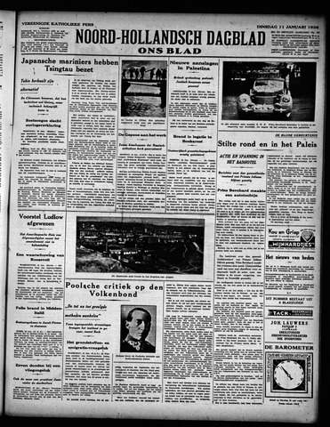 Noord-Hollandsch Dagblad : ons blad 1938-01-11