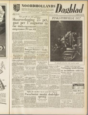 Noordhollands Dagblad : dagblad voor Alkmaar en omgeving 1957-06-08