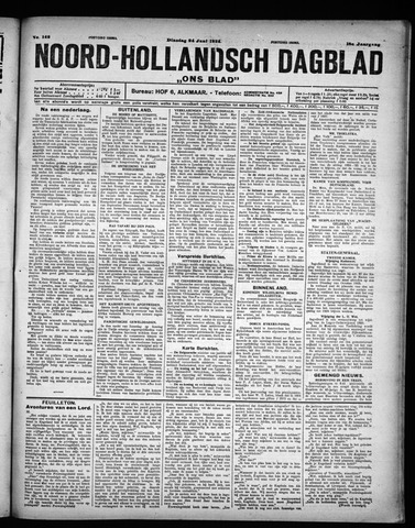Noord-Hollandsch Dagblad : ons blad 1924-06-24