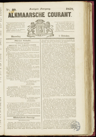 Alkmaarsche Courant 1858-10-04