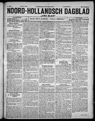 Noord-Hollandsch Dagblad : ons blad 1925-12-17