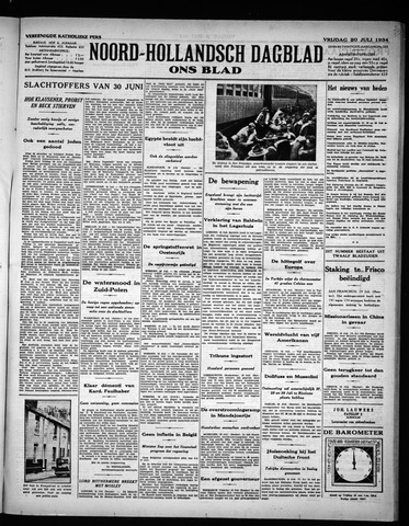 Noord-Hollandsch Dagblad : ons blad 1934-07-20