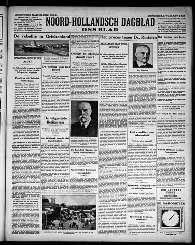 Noord-Hollandsch Dagblad : ons blad 1935-03-07