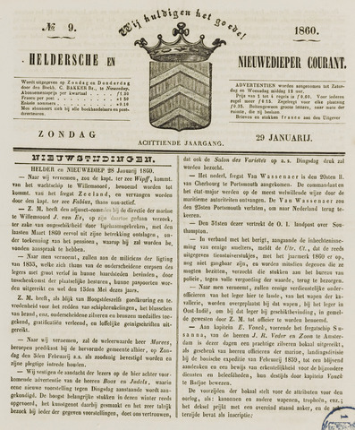 Heldersche en Nieuwedieper Courant 1860-01-29