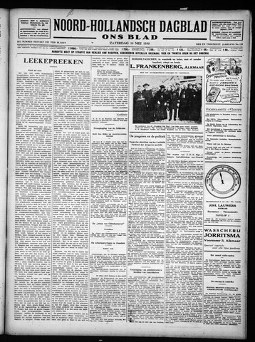 Noord-Hollandsch Dagblad : ons blad 1930-05-10