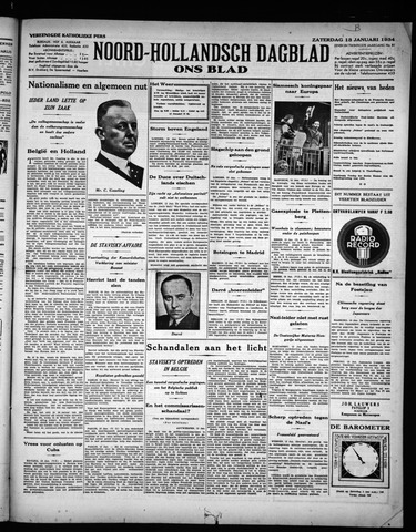 Noord-Hollandsch Dagblad : ons blad 1934-01-13