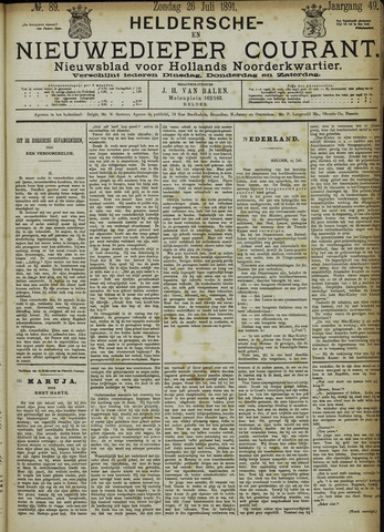Heldersche en Nieuwedieper Courant 1891-07-26