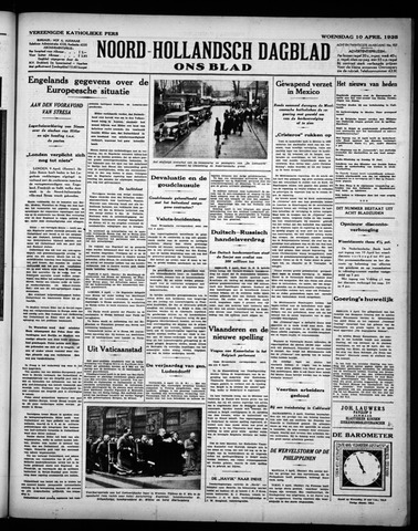 Noord-Hollandsch Dagblad : ons blad 1935-04-10