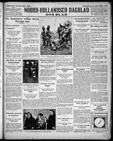 Noord-Hollandsch Dagblad : ons blad 1937-12-29