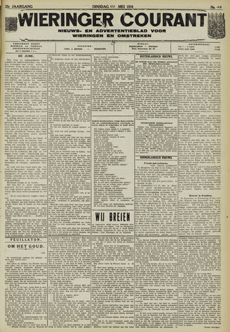 Wieringer courant 1934-05-22
