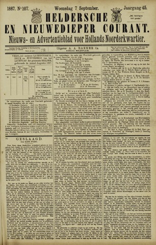 Heldersche en Nieuwedieper Courant 1887-09-07