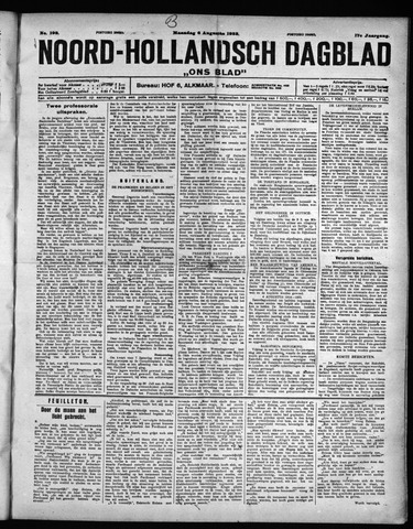 Noord-Hollandsch Dagblad : ons blad 1923-08-06