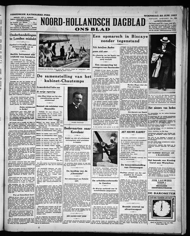 Noord-Hollandsch Dagblad : ons blad 1937-06-23