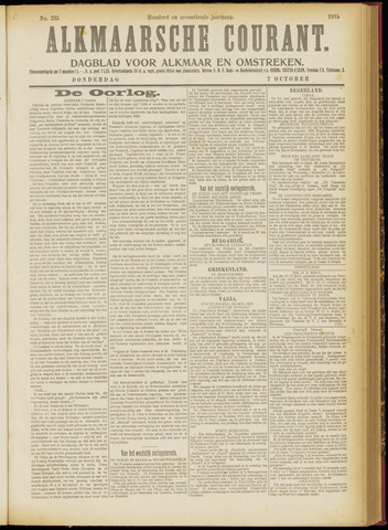 Alkmaarsche Courant 1915-10-07