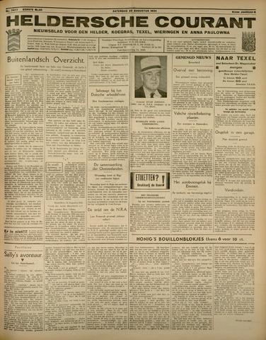 Heldersche Courant 1934-08-25