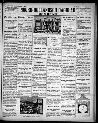 Noord-Hollandsch Dagblad : ons blad 1935-07-13