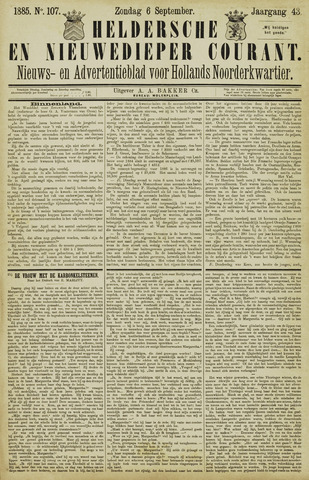 Heldersche en Nieuwedieper Courant 1885-09-06