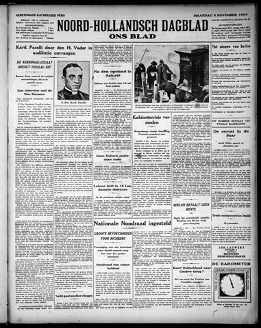 Noord-Hollandsch Dagblad : ons blad 1934-11-05