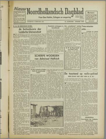 Nieuw Noordhollandsch Dagblad, editie Schagen 1946-02-09