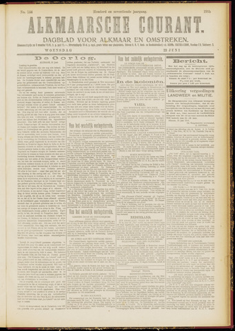 Alkmaarsche Courant 1915-06-23