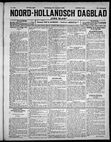 Noord-Hollandsch Dagblad : ons blad 1925-08-20