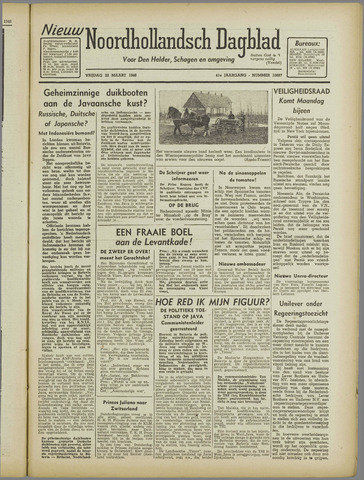 Nieuw Noordhollandsch Dagblad, editie Schagen 1946-03-22