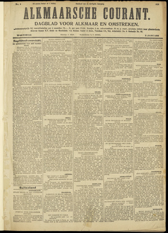 Alkmaarsche Courant 1929