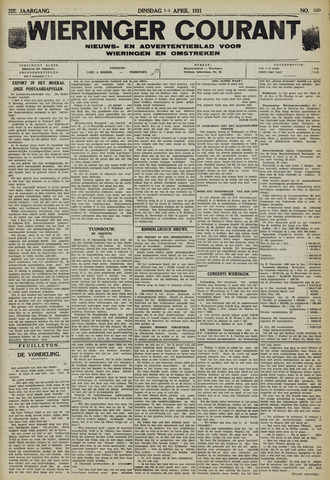Wieringer courant 1931-04-14