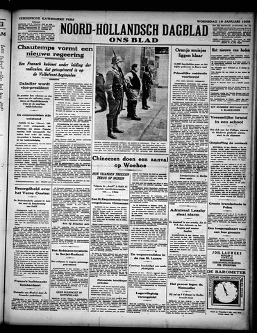 Noord-Hollandsch Dagblad : ons blad 1938-01-19