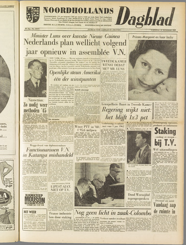 Noordhollands Dagblad : dagblad voor Alkmaar en omgeving 1961-11-29