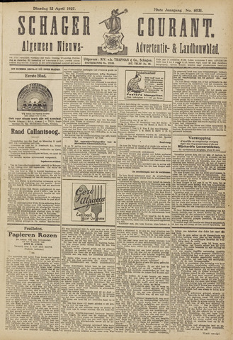 Schager Courant 1927-04-12